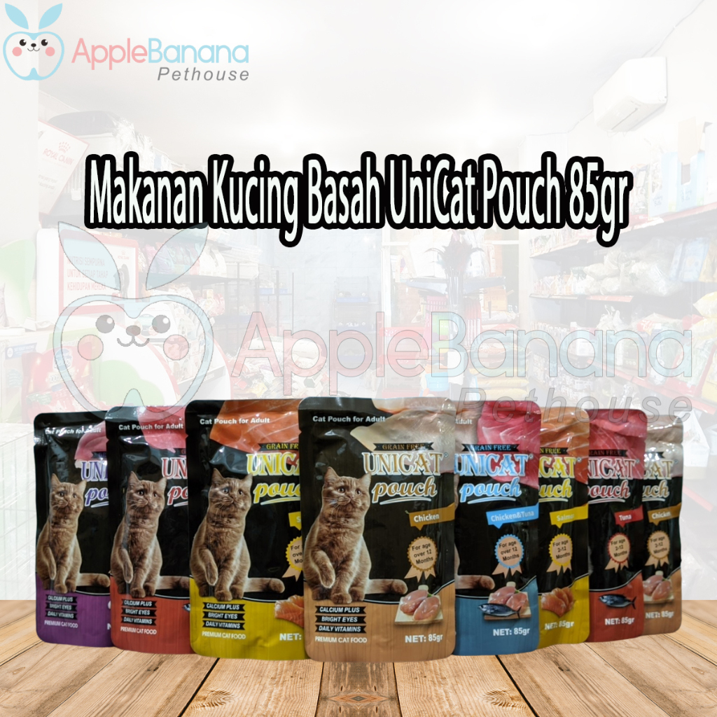 Jual Unicat Pouch 85 gram - Makanan basah kucing murah - Unicat sachet ...