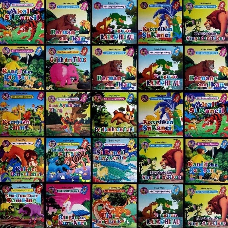 Jual SERI DONGENG BINATANG 2 BAHASA - BUKU CERITA ANAK BERGAMBAR ...