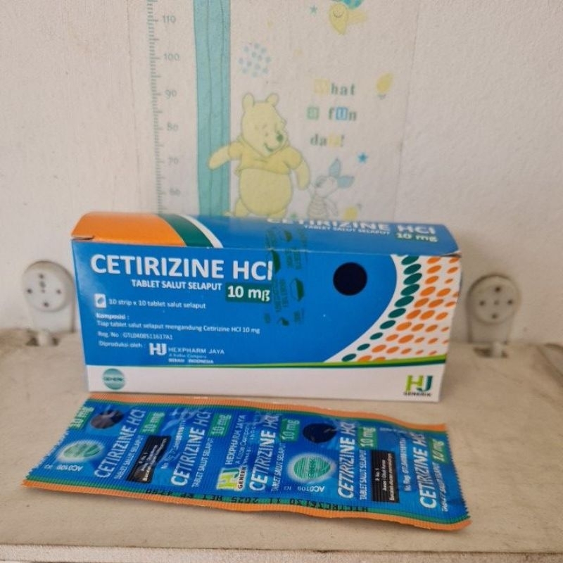 Jual CETIRIZINE HCL 10 mg untuk alergi, gatal | Shopee Indonesia