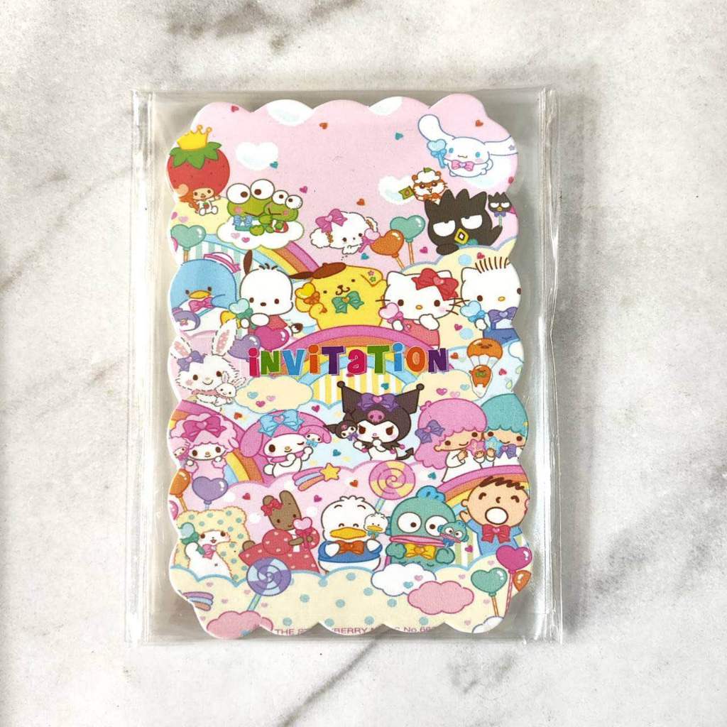 Jual Kartu Undangan Ulang Tahun KUROMI MELODY Isi 30 / Kartu Undangan