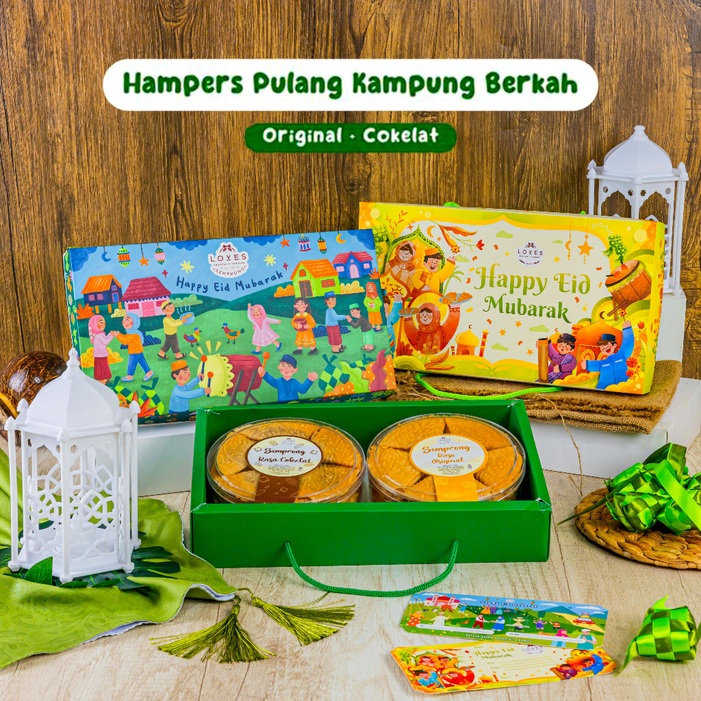 Jual Lebaran Hampers Pulang Kampung Berkah Loves Semprong Original Chocolate Hampers