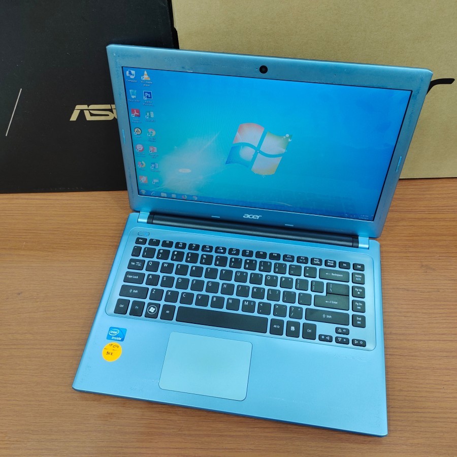 ブルー 青 ノートパソコン 中古良品 14型ワイド acer Aspire V5-431