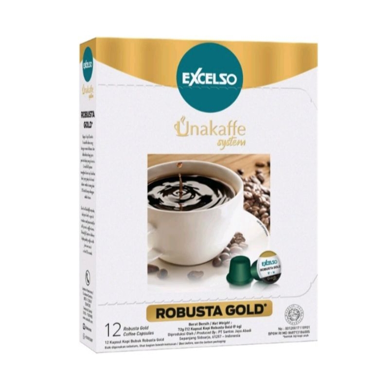 Jual Excelso Unakaffe Robusta Gold Kopi Kapsul (12X6gr) | Shopee Indonesia