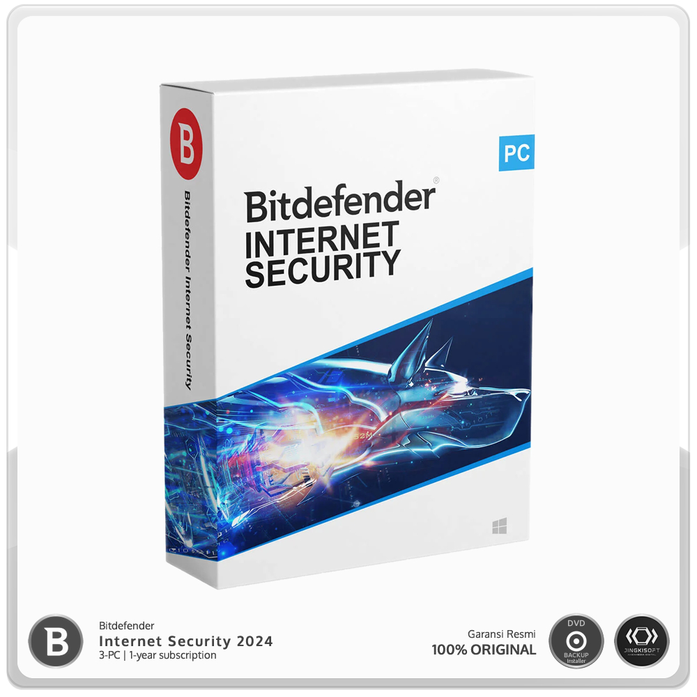 Jual Bitdefender Security 2024 3 PC 1 Year, License