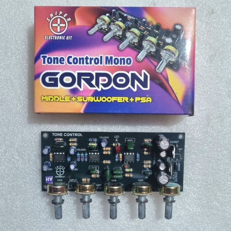 Jual GORDON Parametrik Tone Control Mono Subwoofer Plus PSU Simetris ...