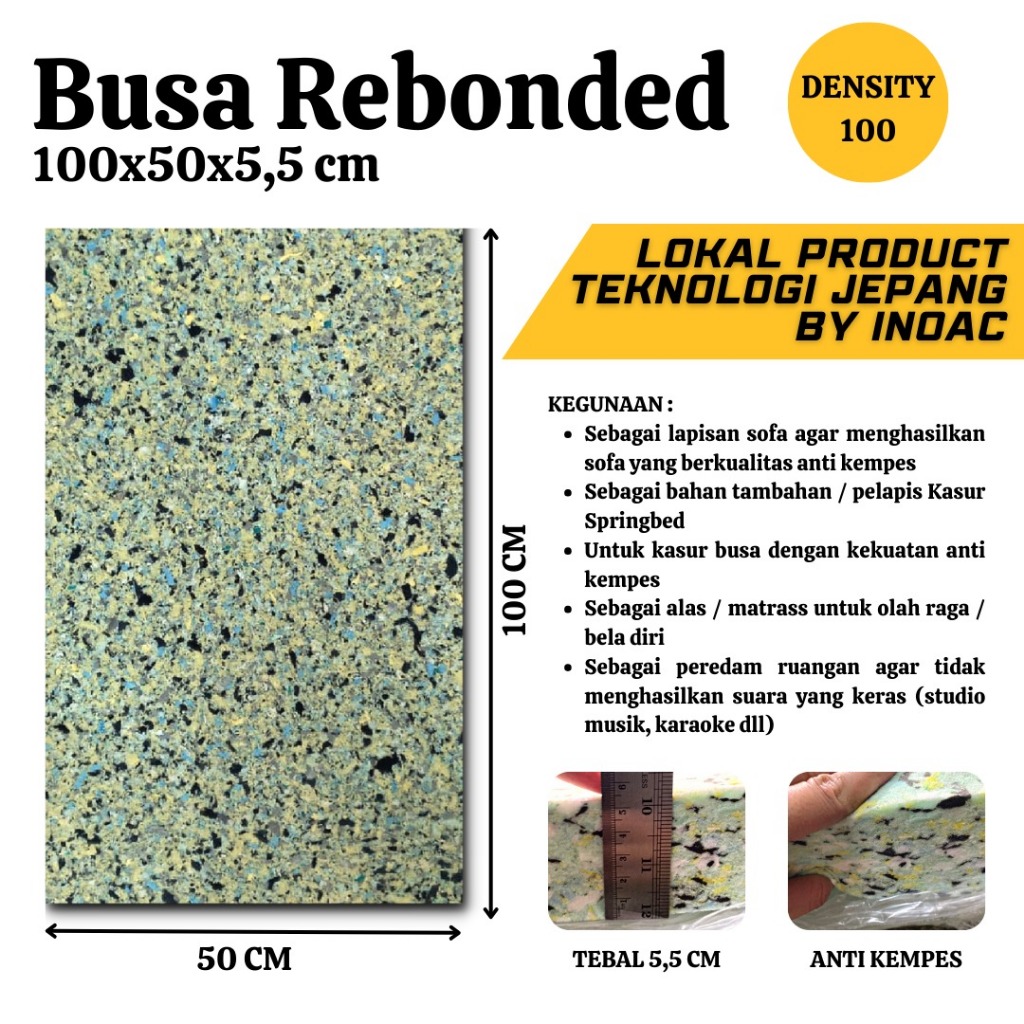 Jual Busa Rebounded, Busa Rebonit 100 - Busa Rebonit Padat ukuran ...