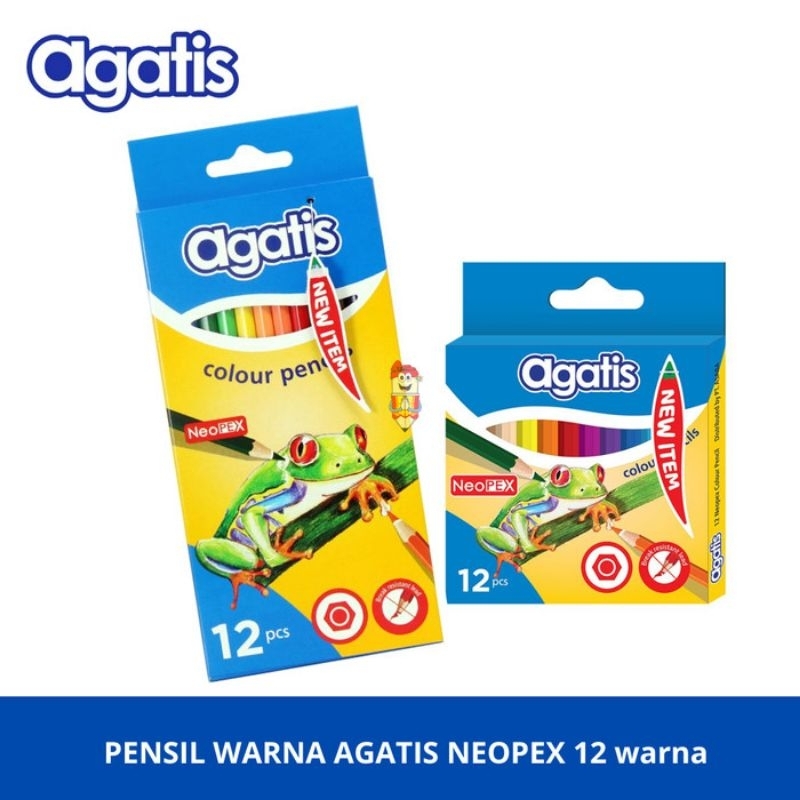 Jual AGATIS NEOPEX PERMANENT COLOUR PENCIL 12W dan 24W | Shopee Indonesia