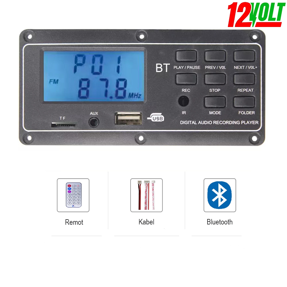 Jual Modul kit Mp3 LCD besar 12v Digital Player | Shopee Indonesia