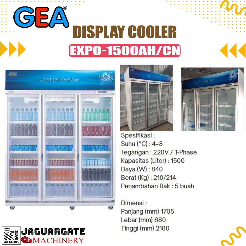 Jual Display Cooler 3 pintu/ Showcase GEA EXPO 1500 / EXPO-1500AH/CN