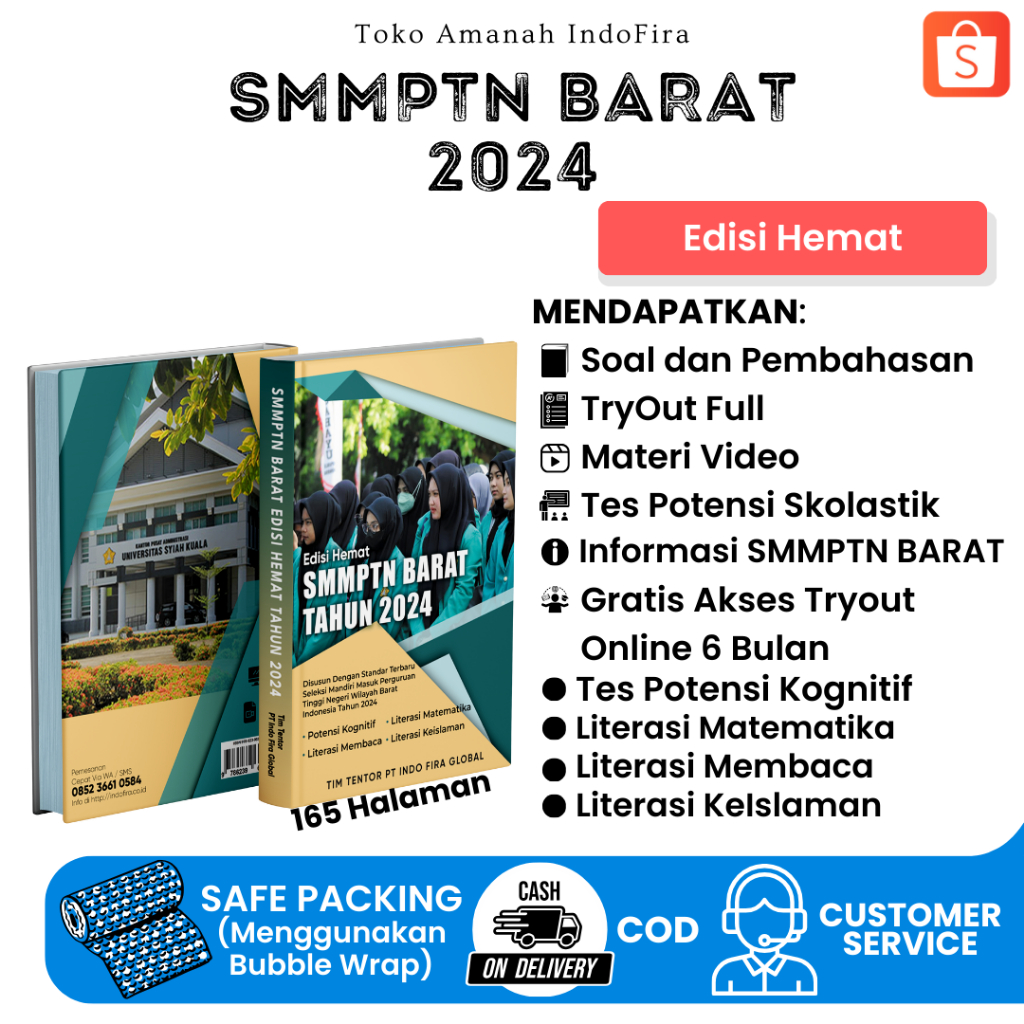 Jual New Buku SMMPTN BARAT 2024 (Edisi Hemat + Free Akses E-Learning ...