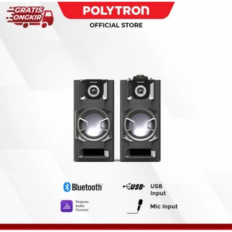 Jual Polytron Pas 8e12 Speaker Aktif Bluetooth Karaoke 8 Inch 60 Wrms