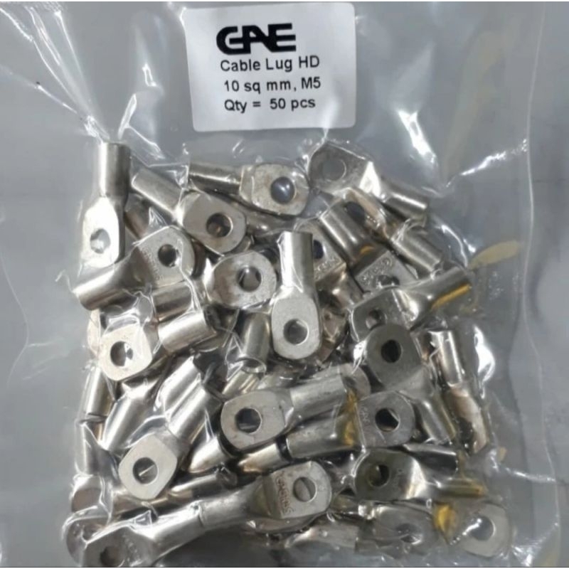 Jual Kabel Skun 10mm GAE Cable Lugs 10 mm Skun Kabel 10mm Lubang Baut ...