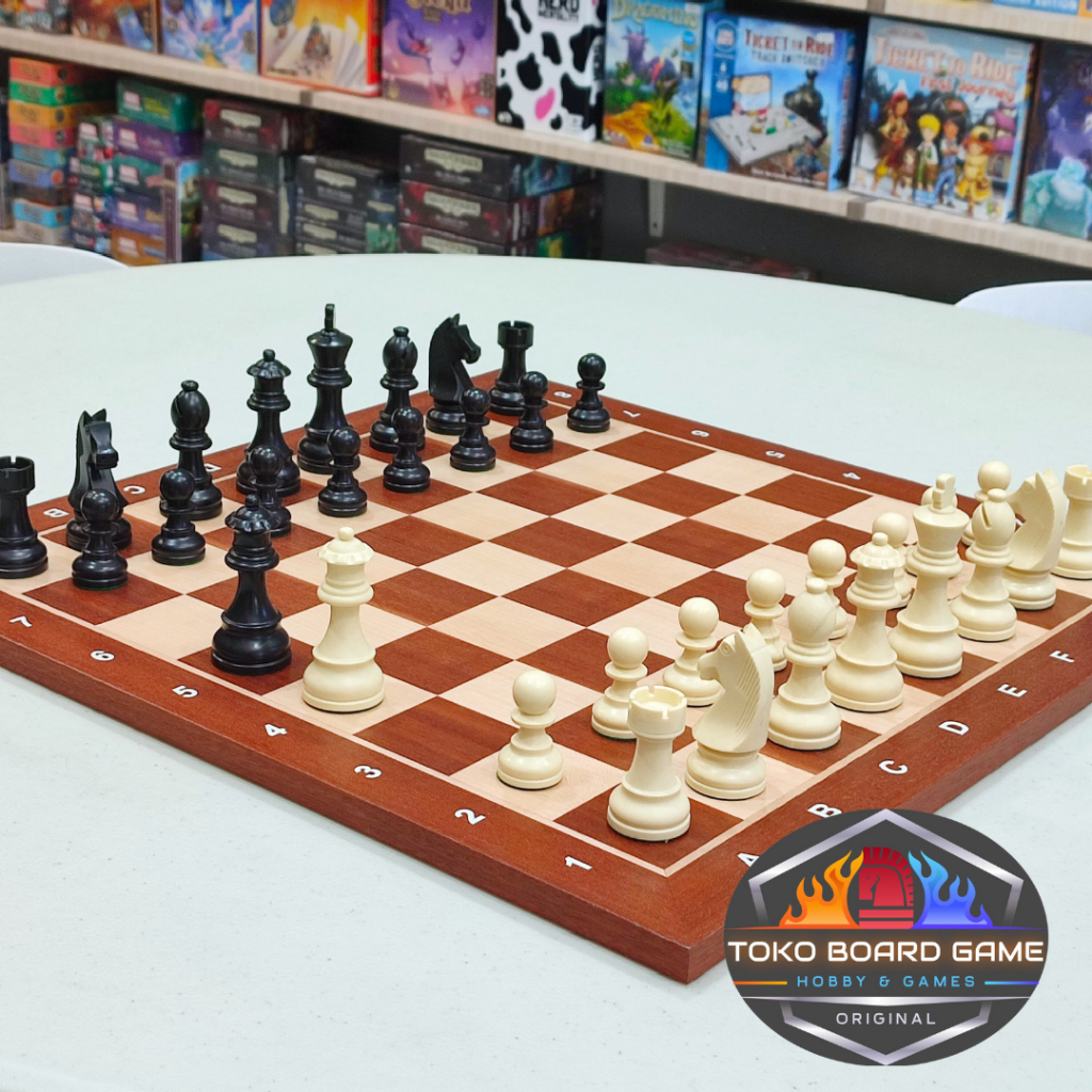 Jual Papan Catur German Knight Chess Board Game Piece Set CH35 50x50 ...