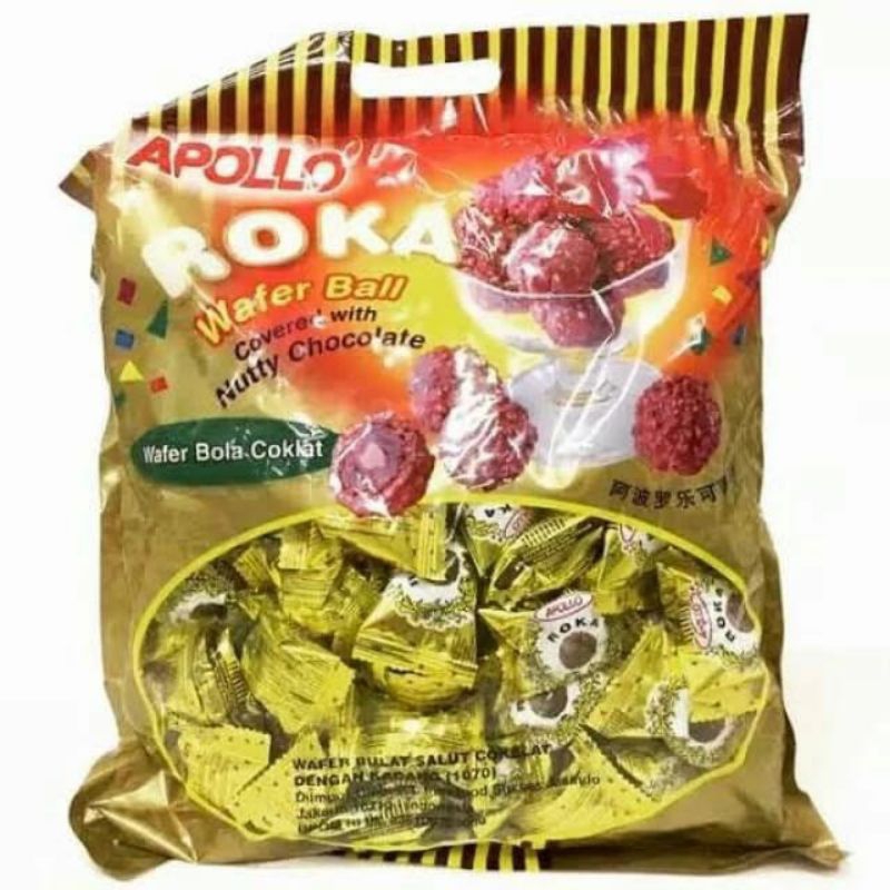 Jual KS - 1 Pack isi 50 Apollo Roka Wafer / Wafer Apollo Roka Chocolate ...