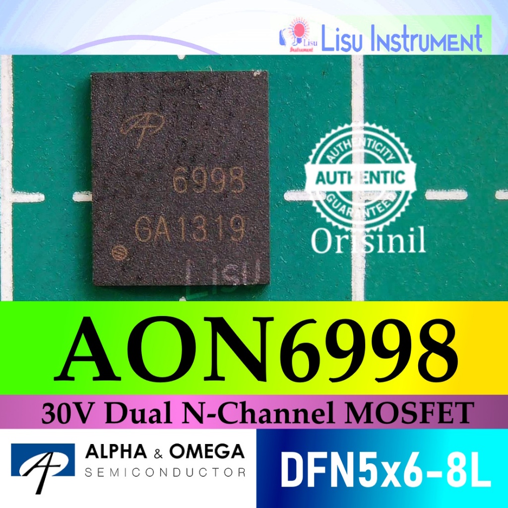 Transistor N-MOSFET AOE6936 – 30V, 35/67A – Boîtier DFN5x6 – Pour Circuits électroniques De Puissance