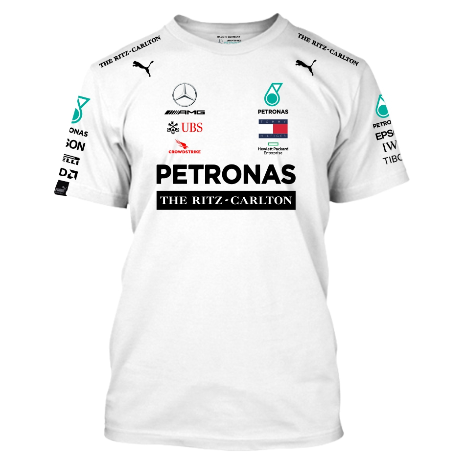 Jual Tshirt Import Amg Formula One Team Putih Pria Wanita Baju Kaos F