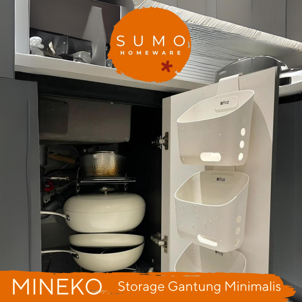 Jual |SUMO| MINEKO Organizer Bumbu Praktis Keranjang Gantung Bawang ...