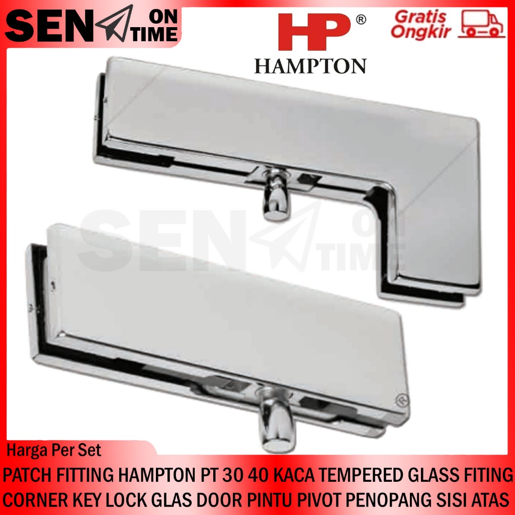 Jual Patch Fitting Hampton Pt Atas Pintu Kaca Frameless Top Glass