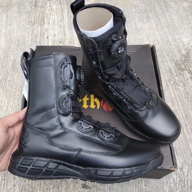 Jual Sepatu Pdl Full Kulit Tactical Diablo Tali Putar Shopee Indonesia