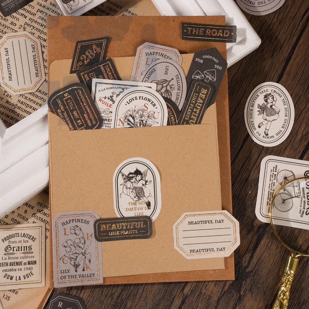 Jual 40pcs Stiker Sticker Gaya Retro Vintage Klasik Bujo Journal Jurnal ...