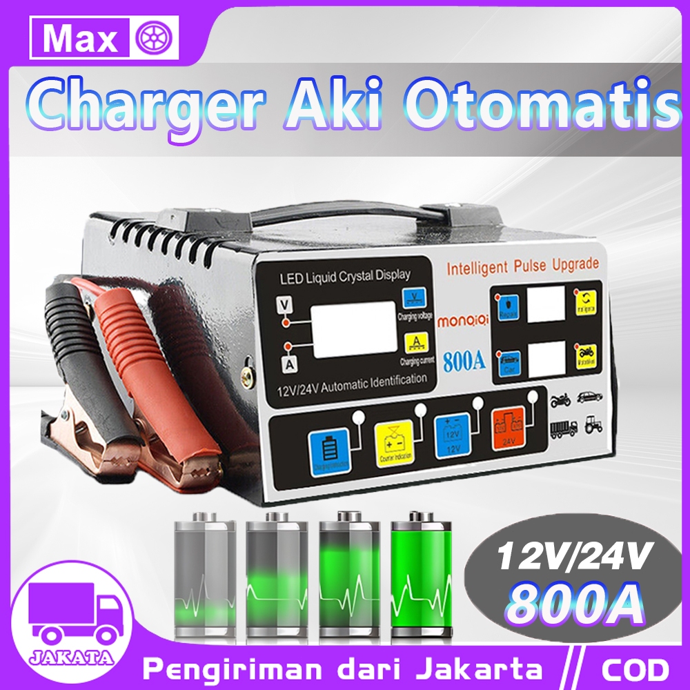 Jual Charger Aki Otomatis 12V24V Smart Intelligent Auto Repair Mobil