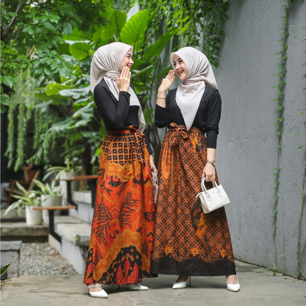Jual Rok klok batik etnik lawasan premium modern | Shopee Indonesia