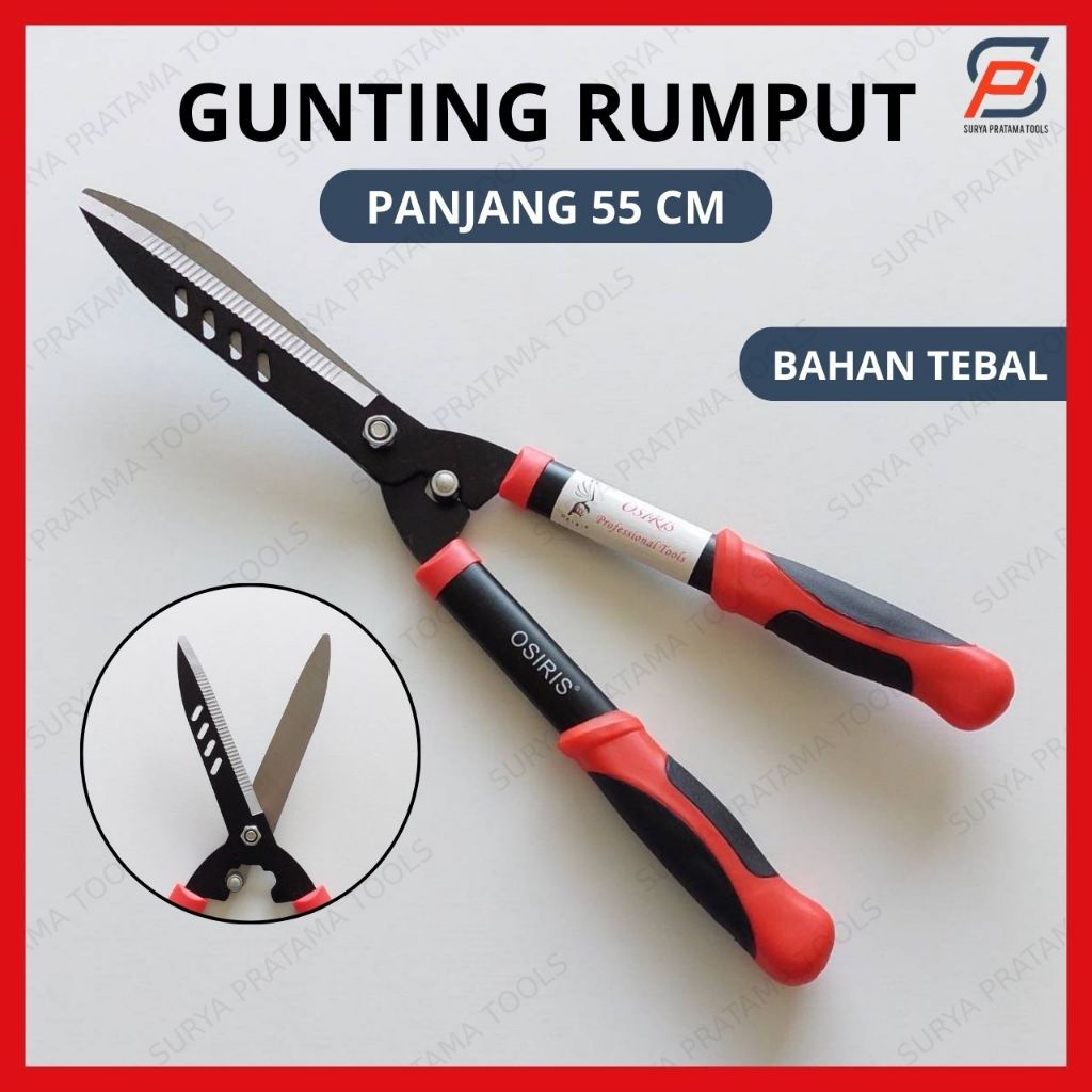 Jual Gunting Rumput Super Tajam 55cm Gagang Karet Pemotong Gunting ...
