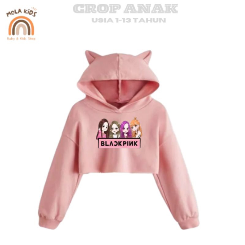 MOLA Sweater Hoodie Blackpink Korean Style Terbaru Berkualitas Anak Perempuan Usia 1 12 Tahun