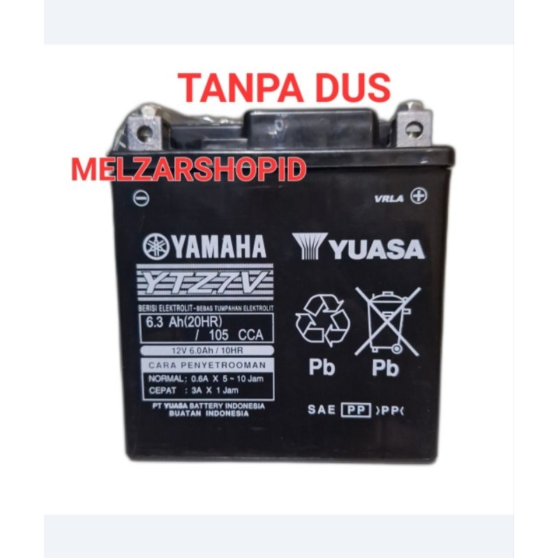 Jual AKI MOTOR YUASA YTZ7V / AKI YUASA YTZ7V / NMAX OLD / AEROX / LEXI