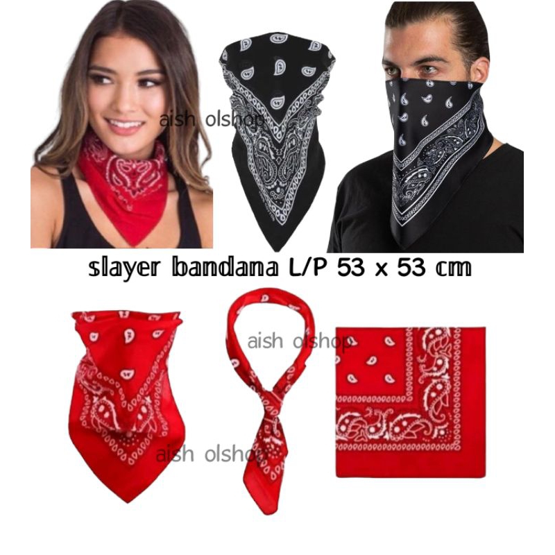 Jual Hip Hop Square Scarf Slayer Bandana Hipster Must-Have Square Scarf ...