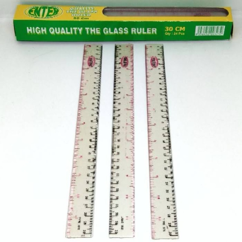 Jual (12 Pcs) Rulers / Penggaris Mika 30cm | Shopee Indonesia