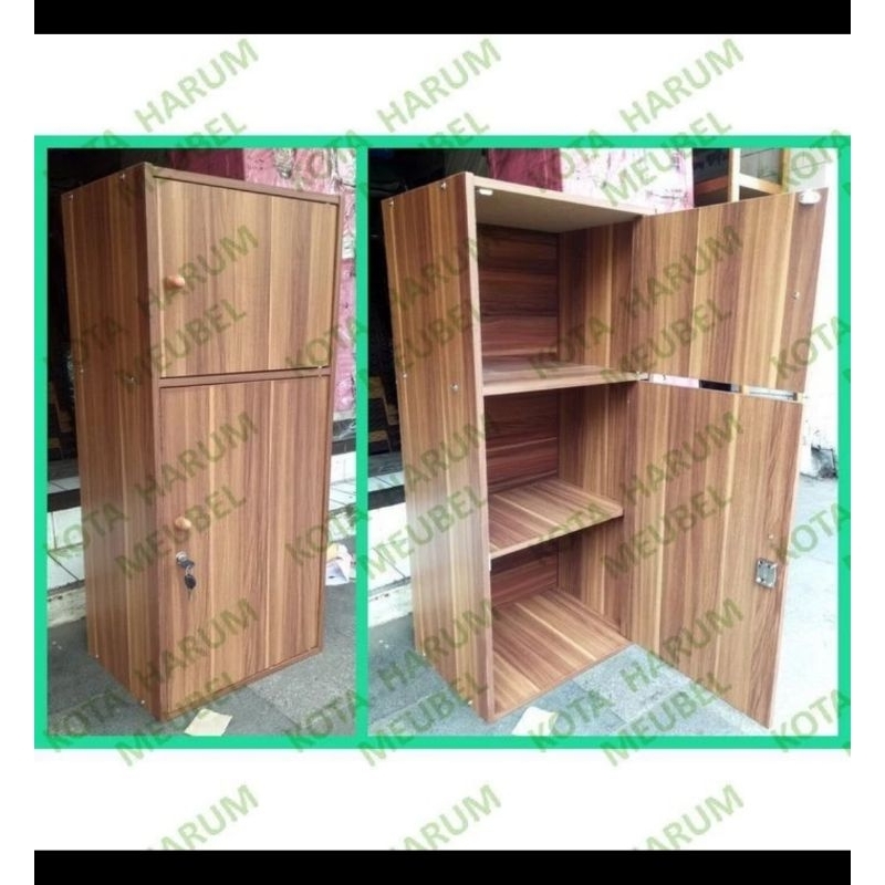 Jual lemari rak buku locker loker file arsip 2 pintu pendek lsg 321 ...