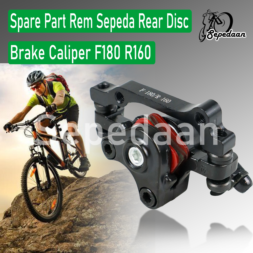 Jual Spare Part Rem Sepeda Rear Disc Brake Caliper F180 R160 sepeda ...