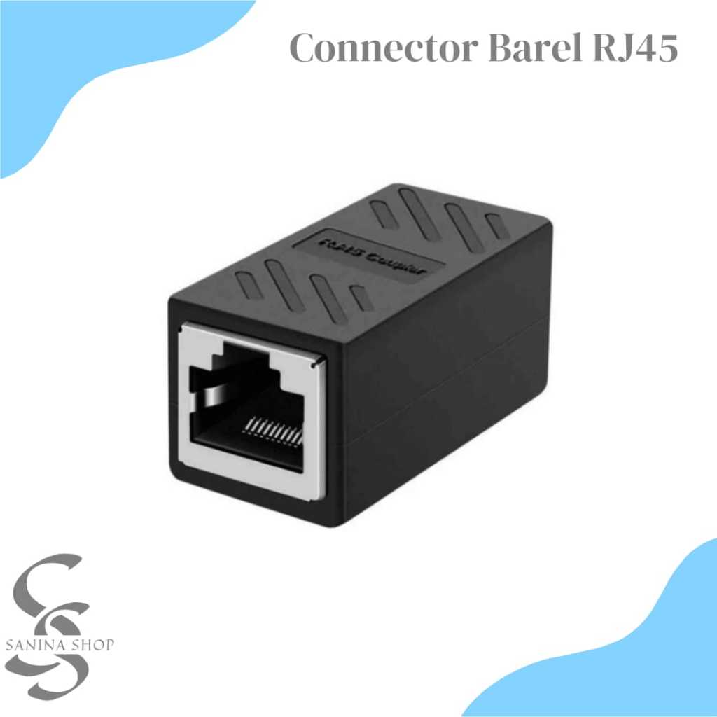 Jual Connector Barel RJ45 Sambungan Kabel LAN Cat 5 6 Konektor Barrel ...