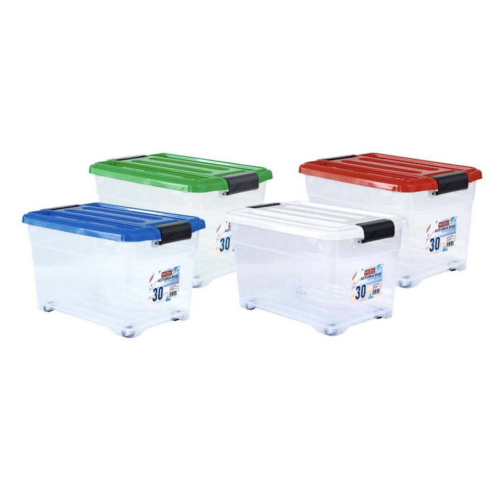 Jual Box container roda tutup 30liter Astoria BVC-1 Basic home by Lion ...