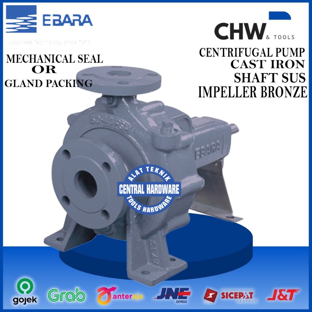 Jual FSKA 80X65 CAST IRON GLAND PACKING CENTRIFUGAL PUMP EBARA PUMP ...