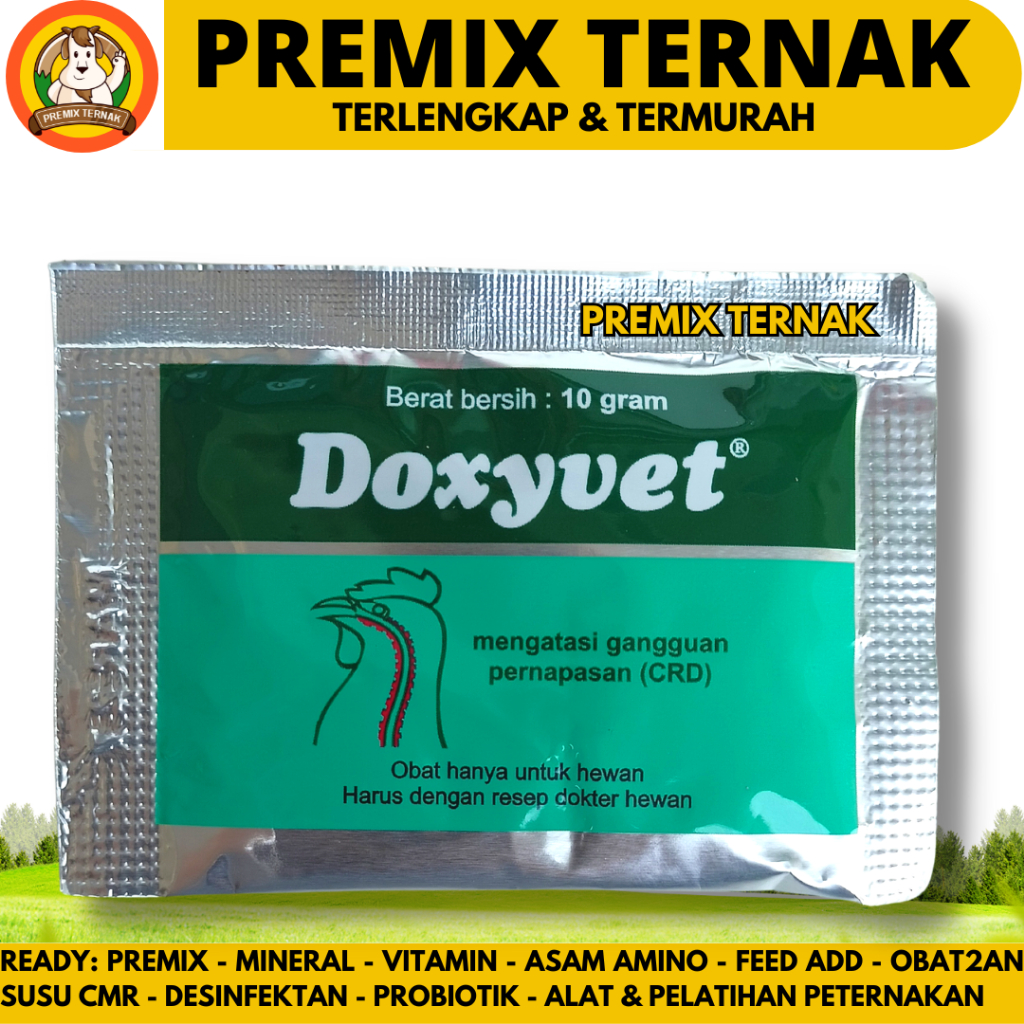 Jual Doxyvet 10 Gram Obat Ayam Burung Ngorok Crd Flu Infeksi Pernafasan Shopee Indonesia 4567