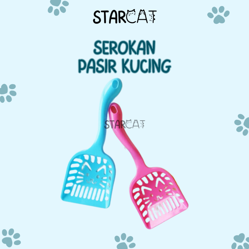 Jual SC Sekop Kotoran Kucing Serokan Pasir Gumpal Plastik | Shopee ...