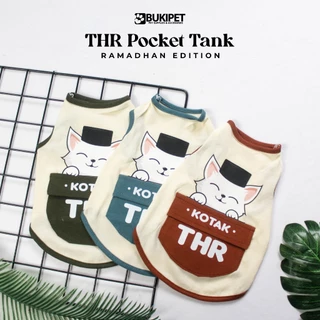 Baju Kucing Anjing Lucu Cowok Cewek Murah - Bukipet THR Pocket Tank