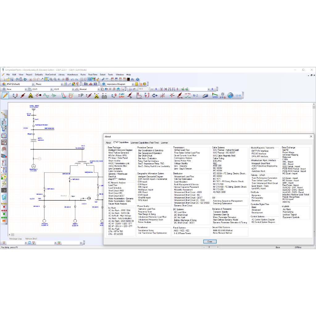 Jual Etap Full Version Software Electrical Power System Analysis Full ...