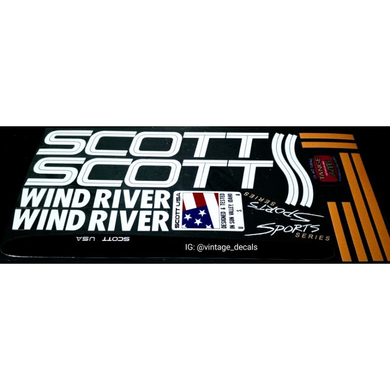 Jual sticker decals replacement Scott wind river sport series | Shopee ...