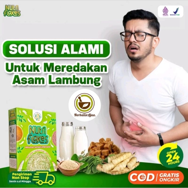 Jual Nutriflakes Sereal Umbi Garut Atasi Asam Lambung Ampuh Mengatasi Asam Lambung Gerd Maag Ori 0401