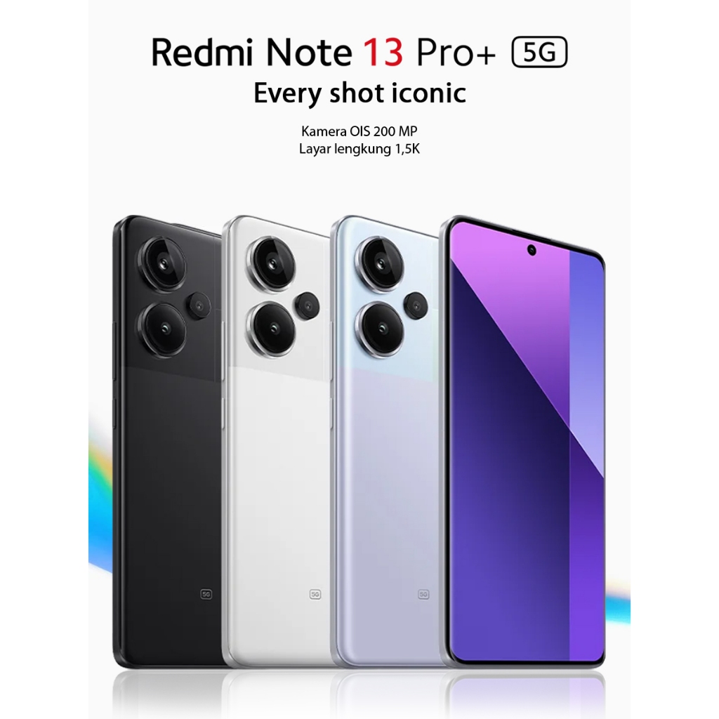 Jual Xiaomi Redmi Note 13 Pro+ 5G 12GB/512GB 200MP OIS AMOLED Curved ...