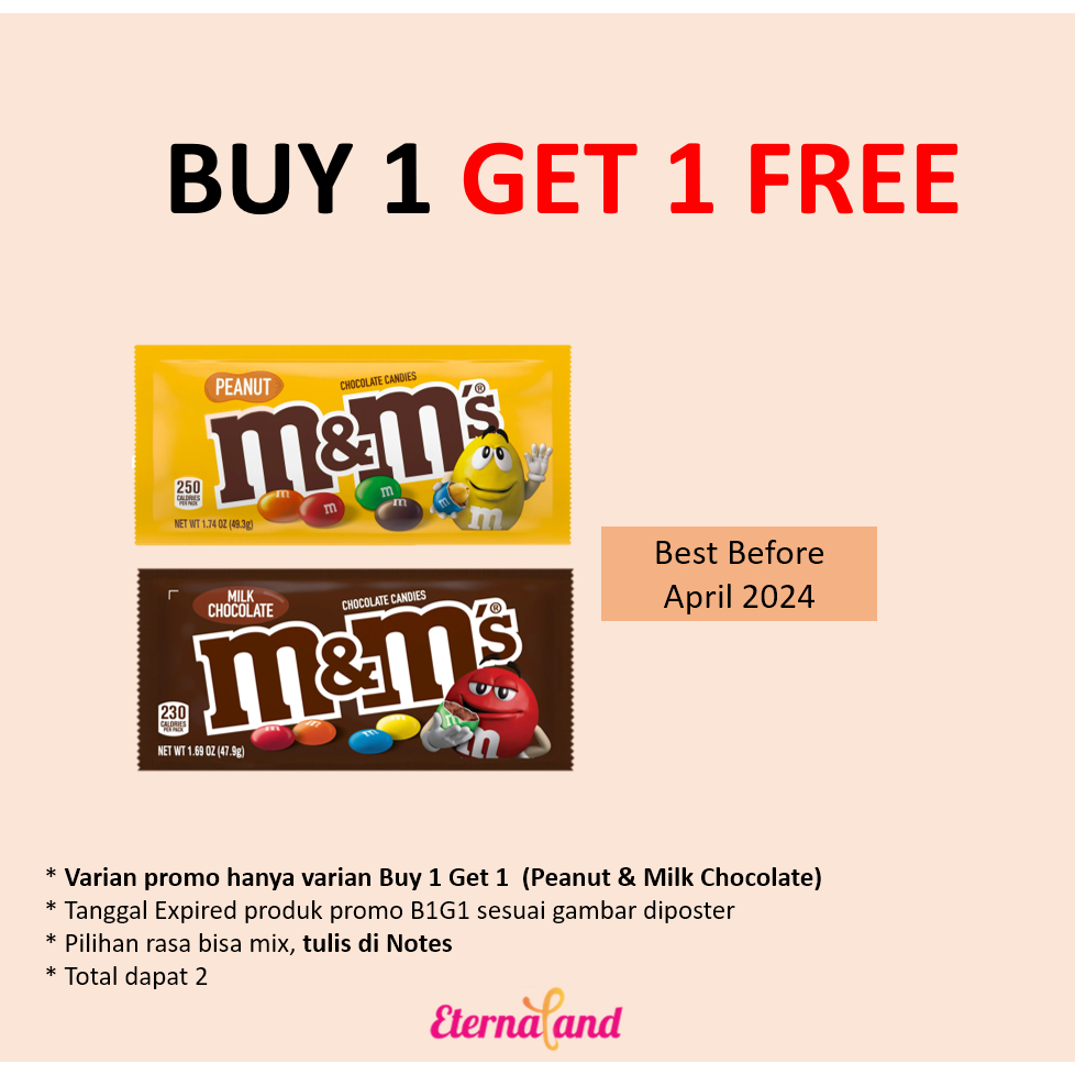 Jual M&amp;M Chocolate Candies Single Size - cokelat m&amp;m aneka varian rasa ...