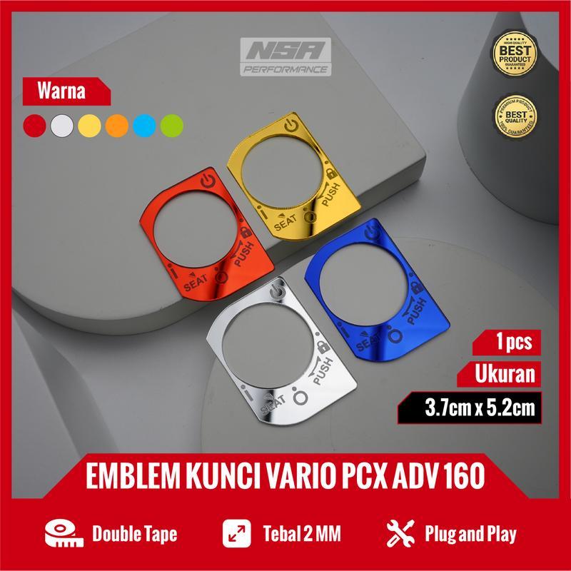 Jual NSA EMBLEM KEYLES KUNCI KONTAK AKRILIK PCX ADV VARIO SCOOPY COVER KUNCI KEYLESS PELINDUNG