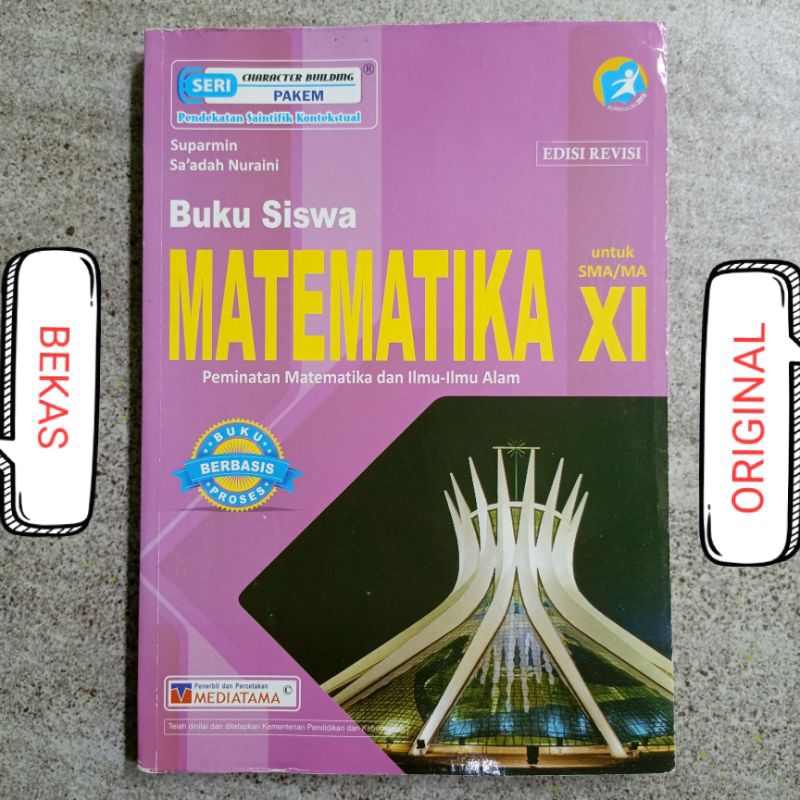 Jual Buku Matematika Kelas 11 XI 2 II MA SMA Penerbit Mediatama ...