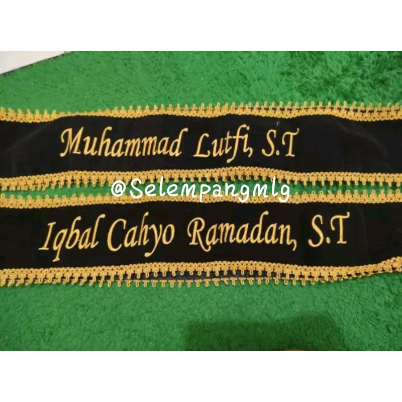 Jual Selempang Wisuda Bludru Renda Satu Hari Jadi Shopee Indonesia