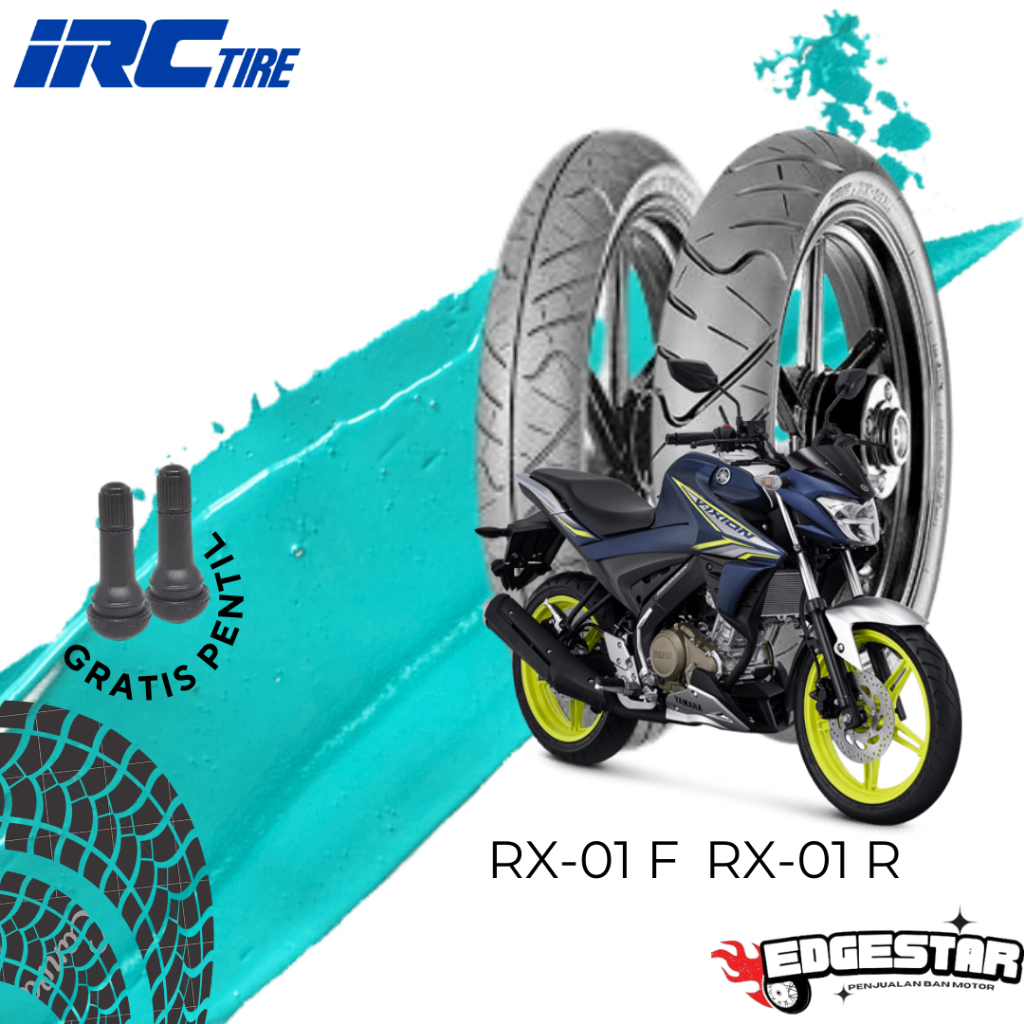 Jual BAN IRC RX-01F & RX-01R TUBELESS RING 17 Sepasang/Satuan UKURAN ...