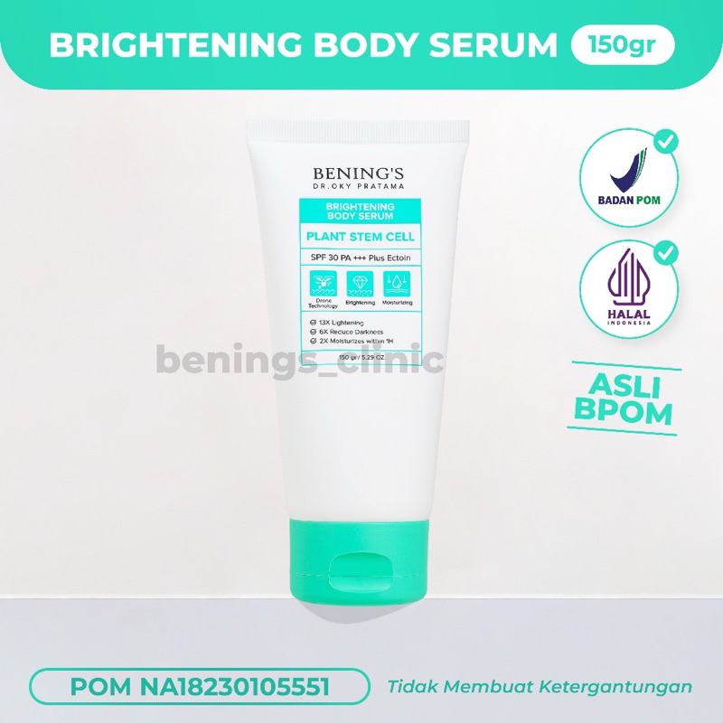 Jual Bening's Brightening Hand Body Serum Dr Oky Pratama Body Lotion