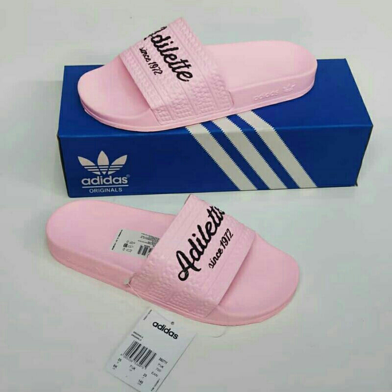 Adidas Adilette Sandal Selop Slipper slide original sendal slop outdoor  wanita